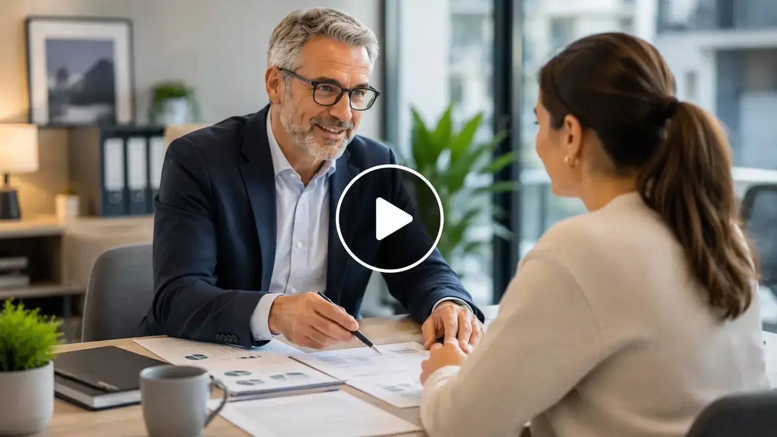 Conseiller expliquant le TAEG à une cliente